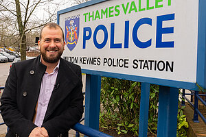 Tim Bearder at Milton Keynes Police Station