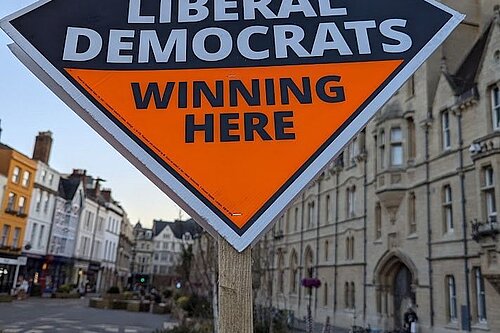 Lib Dem garden poster