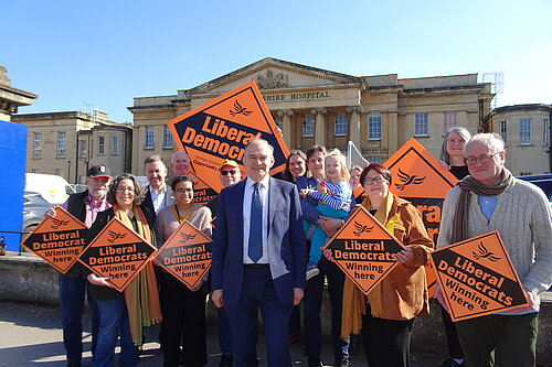 Lib Dem team outside RBH