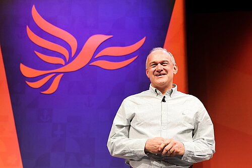 Ed Davey on stage at Autumn Conference 2026
