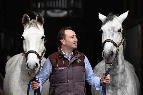 Danny with two horses