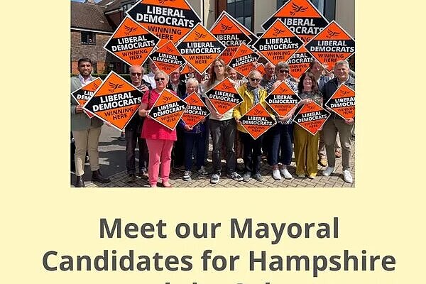 Test Valley Lib Dems Summer Social with Mayoral Candidates