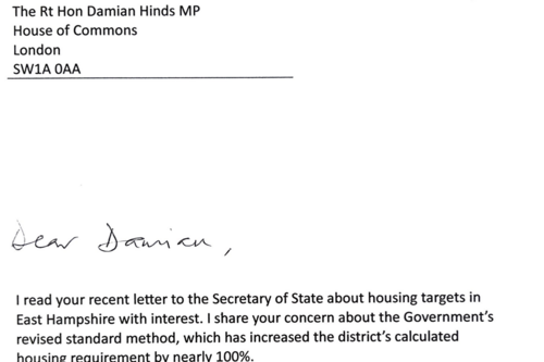 Letter to Damian Hinds